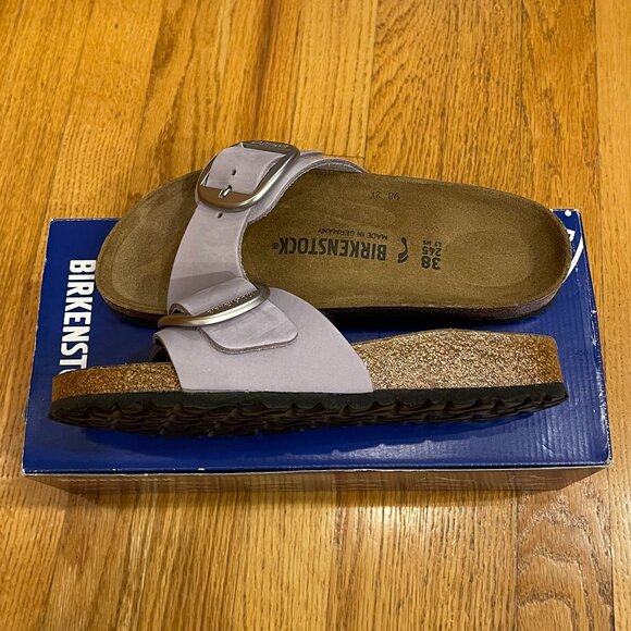 New Birkenstock Madrid Big Buckle Purple Fog Sandal Size 38 - Picture 7 of 7